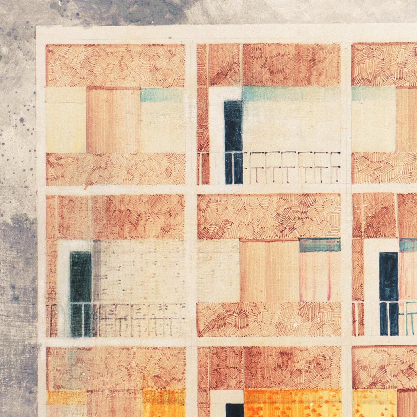 'Architectural', Exhibited: Buffalo Fine Arts Academy, Albright Art Gallery For Sale 2