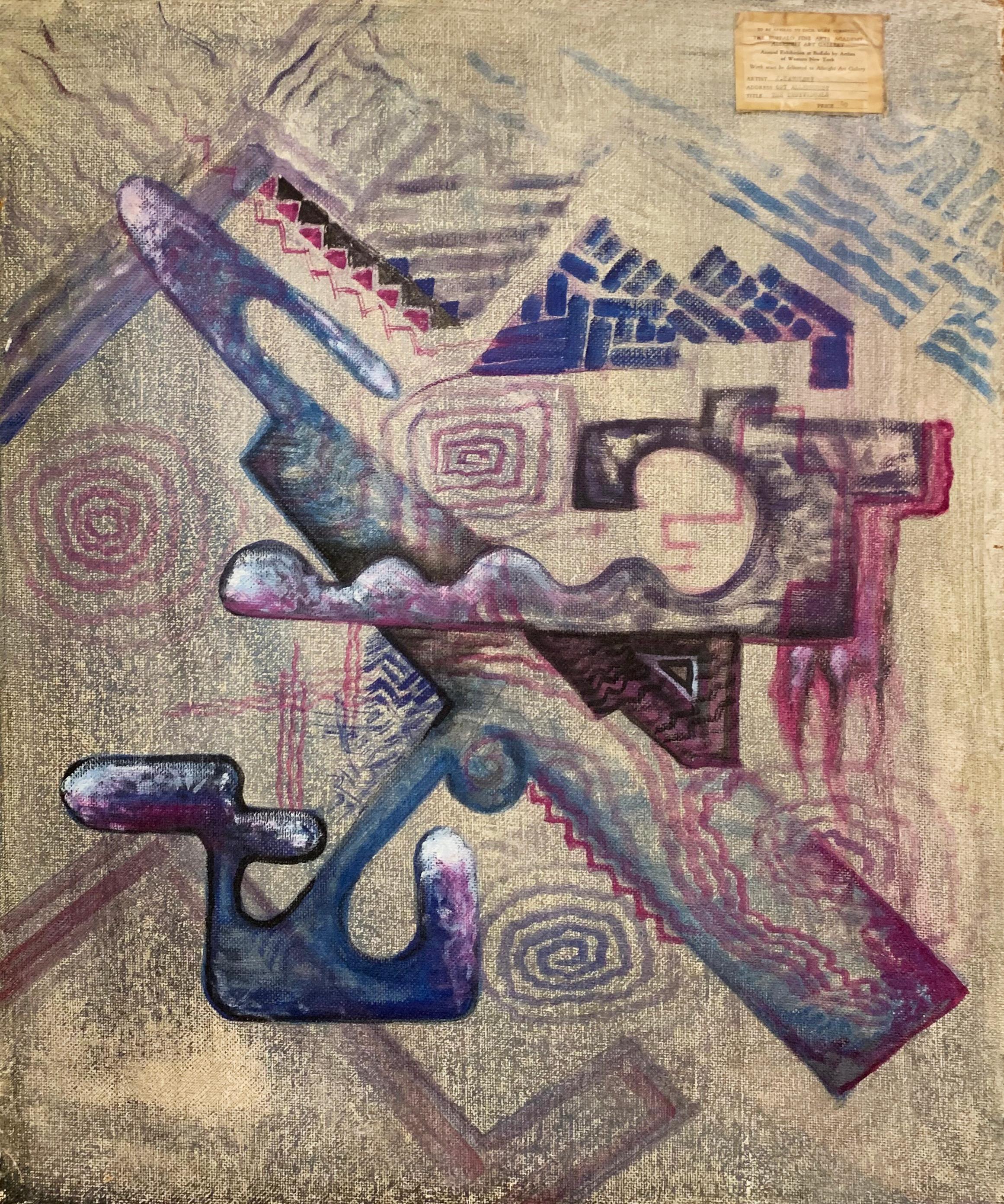 'Architectural', Exhibited: Buffalo Fine Arts Academy, Albright Art Gallery For Sale 3