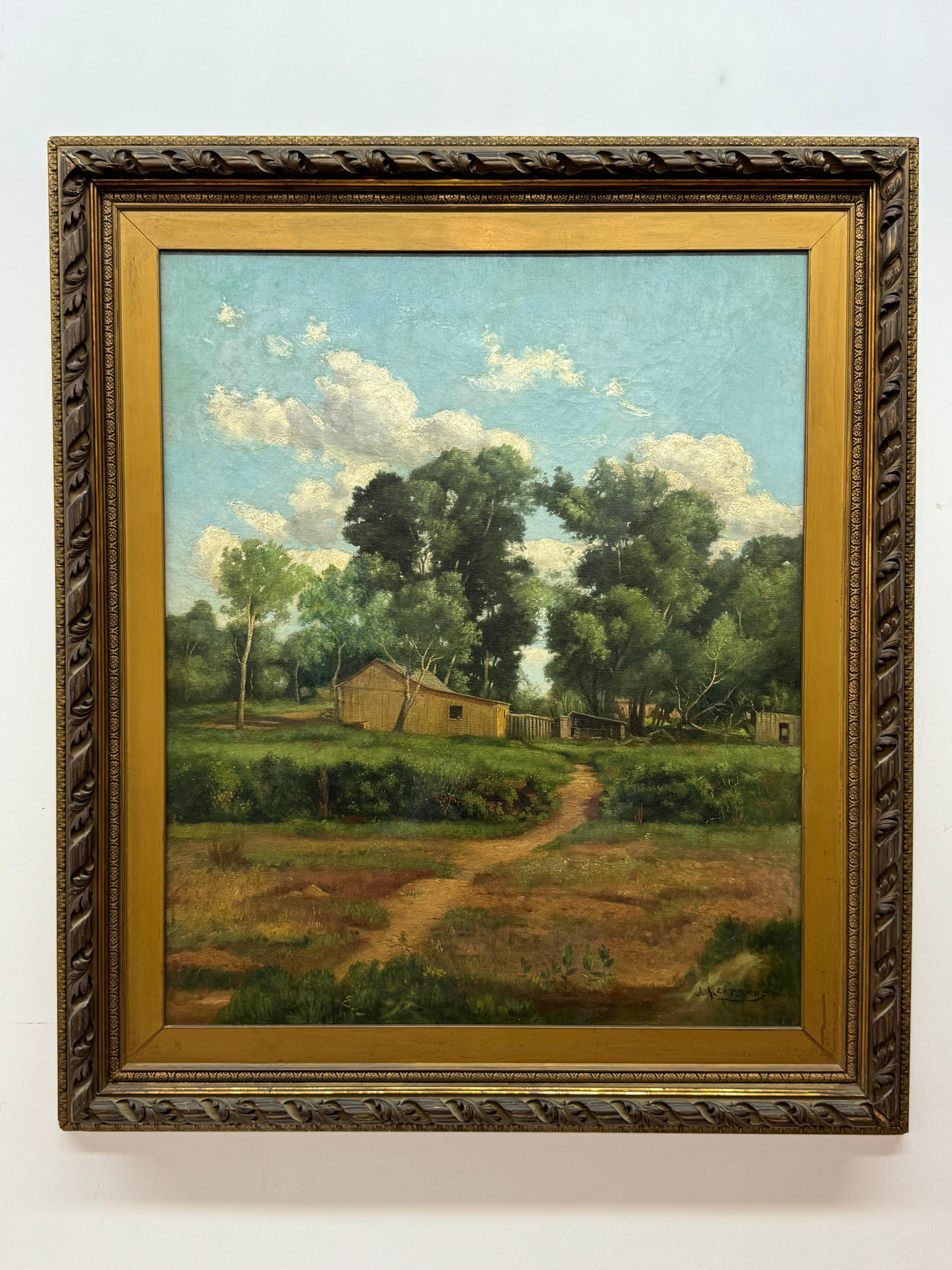 J. Kleitsch (1882-1931) Landscape of Dirt Road Leading to Barn House

Oil on Canvas 

20 x 24 unframed, 26.5 x 30.5 framed 