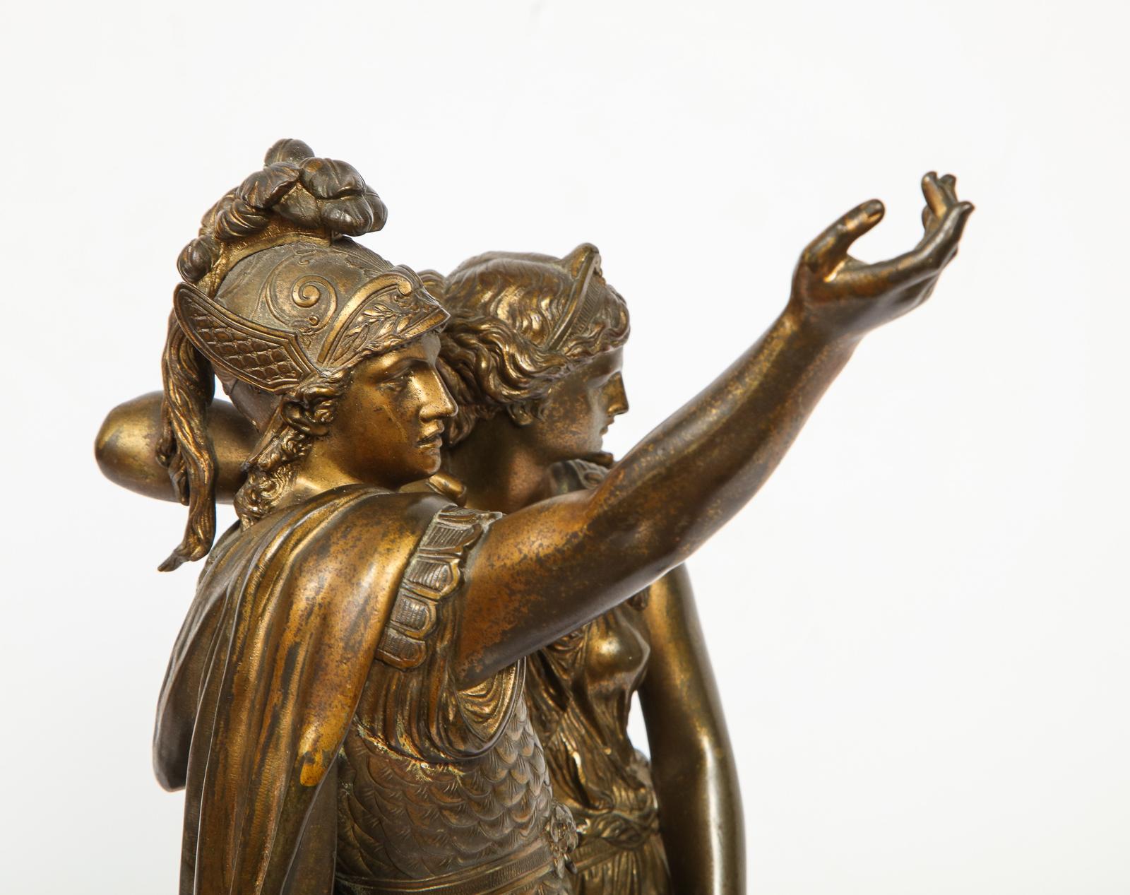 J. L. Gregoire, A French Bronze Figural Group 