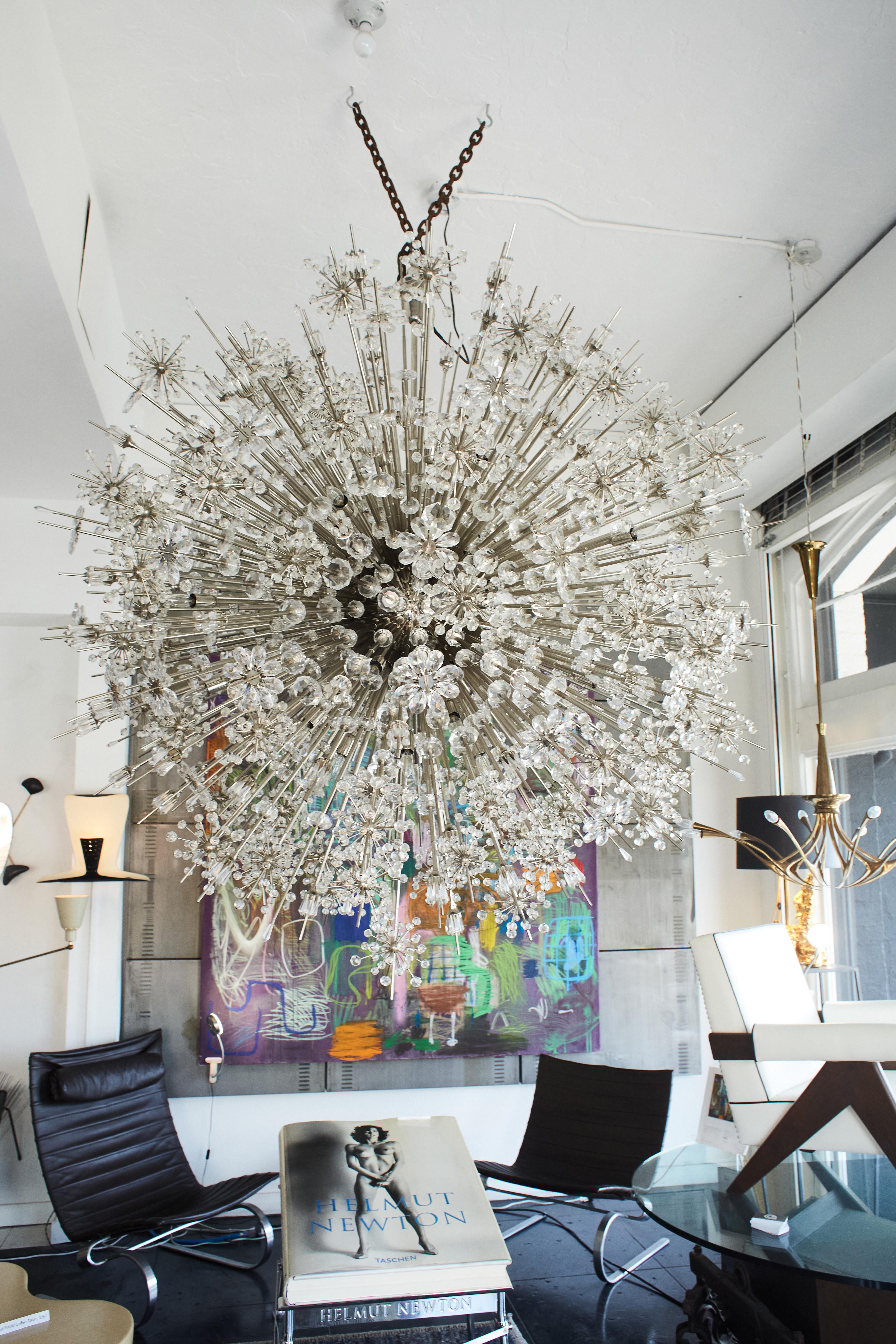 J. & L. Lobmeyr Monumental Sputnik Crystal Chandelier 2