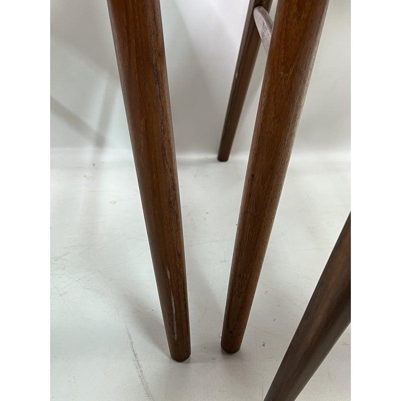 J. L. Møller Teak Extendable Dining Table with 6 Niels Koefoeds Dining Chairs 3