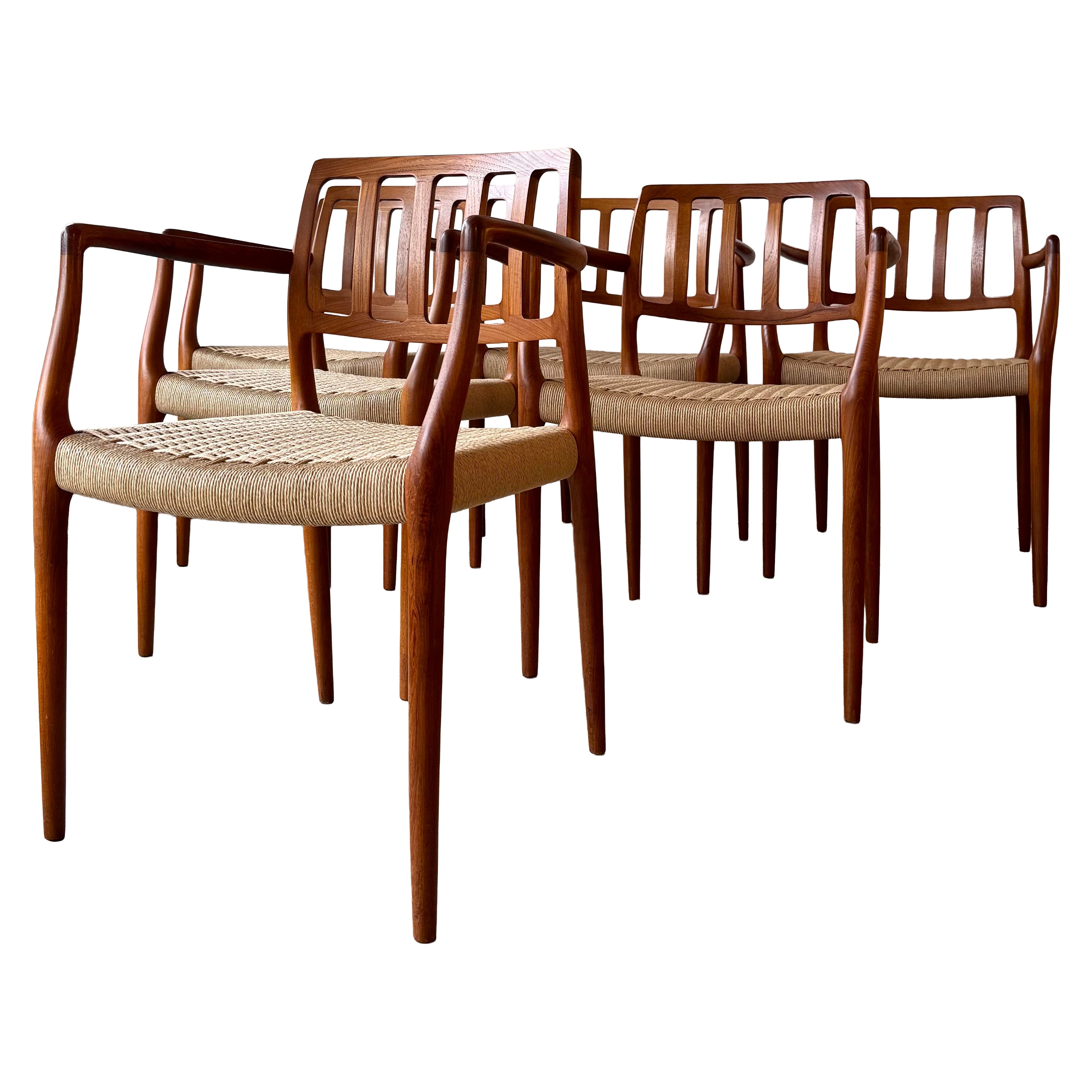 J L Moller Model 66 Dining Arm Chairs For Sale