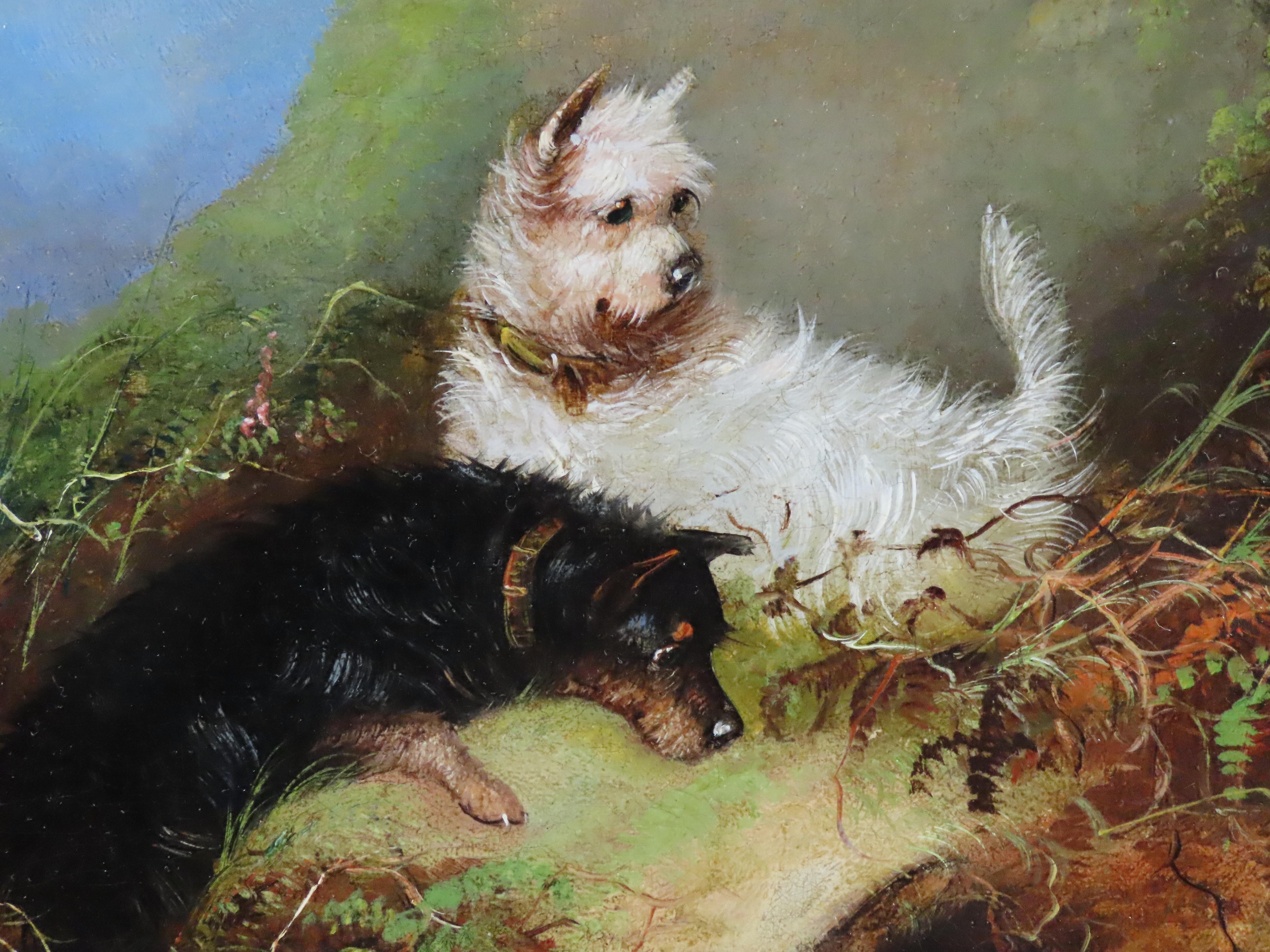 Original Pair of Oils on Canvas by J. Langlois, 