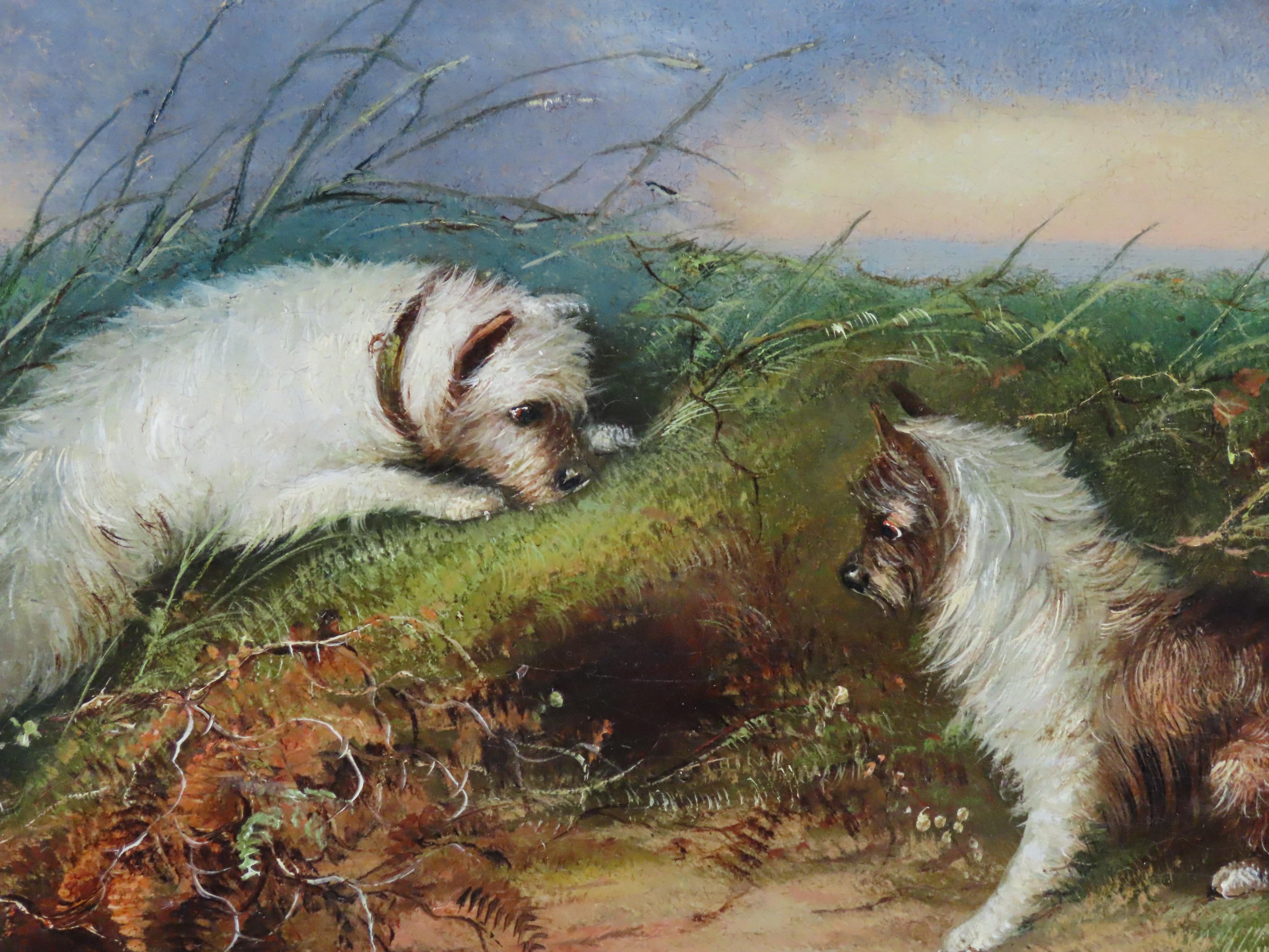 Original Pair of Oils on Canvas by J. Langlois, 