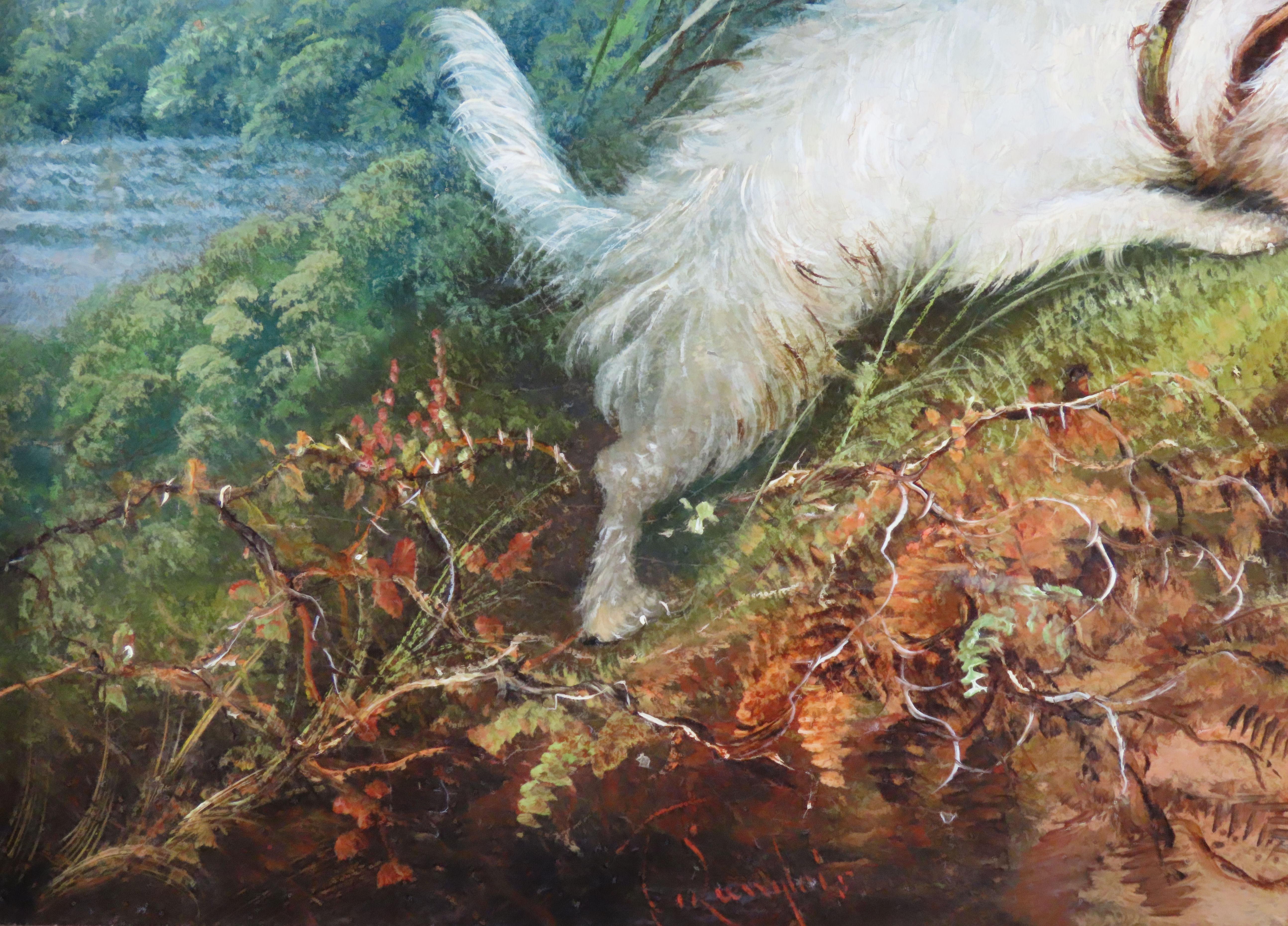 Original Pair of Oils on Canvas by J. Langlois, 