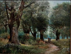 Oil Painting by J Laslelles "A Scene in Epping Forest"