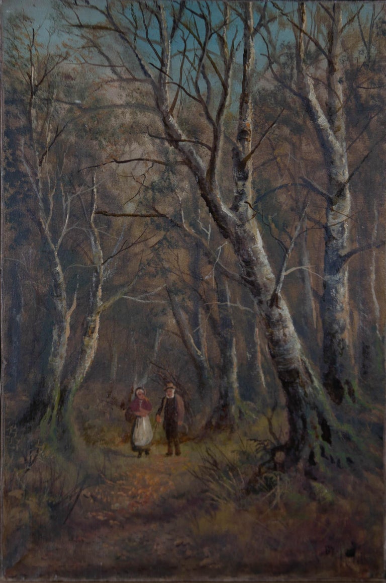 J. Lewis - 19th Century Oil, Woodland Scene 2
