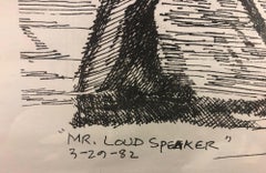 "Mr. Loud Speaker" Limited Edition Etching, 3/65