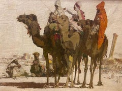 J. Lorenz Orientalist Framed Oil on Canvas