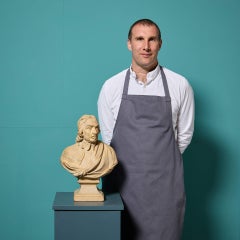 J. M. Blashfield Buff Terracotta Bust of Oliver Cromwell c.1861