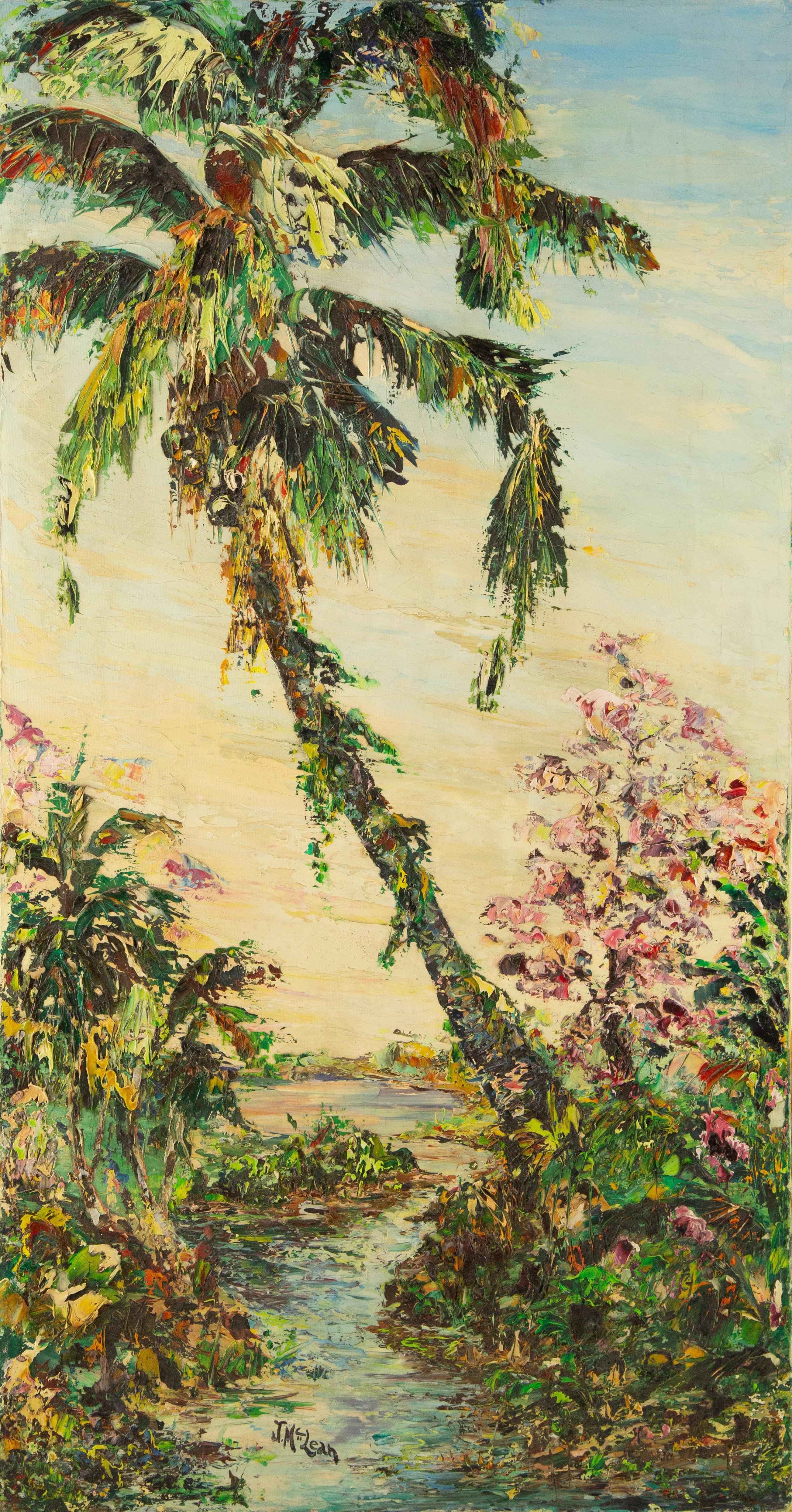 Medium: Olio su tela

Dimensioni del dipinto: 34 x 18 pollici

Condit: Quest'opera d'arte è in buone condizioni generali per la sua età, anche se ci sono diversi punti che mostrano segni di crepe, che non influiscono sulla qualità della