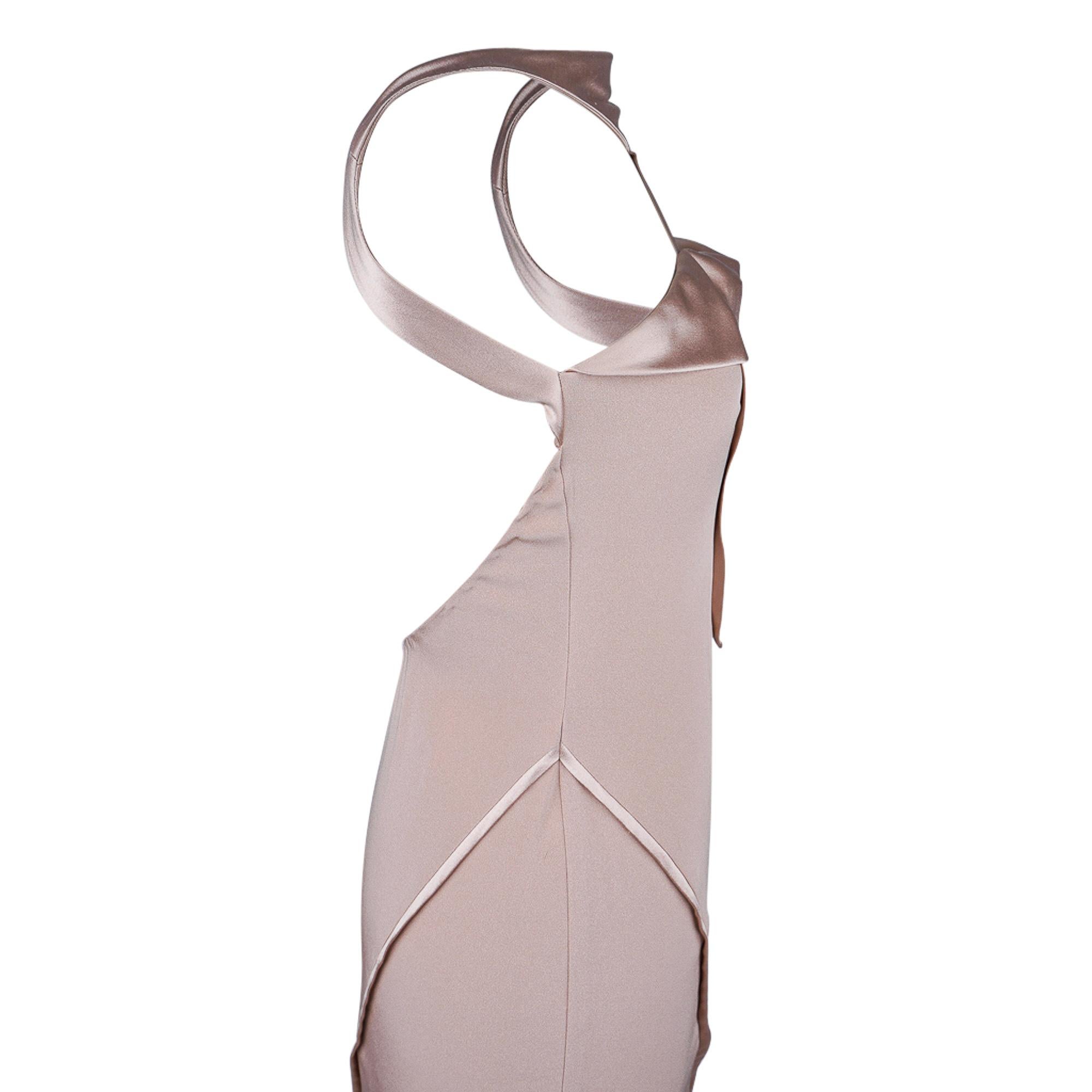 J. Mendel Backless Nude Evening Dress 4 For Sale 6