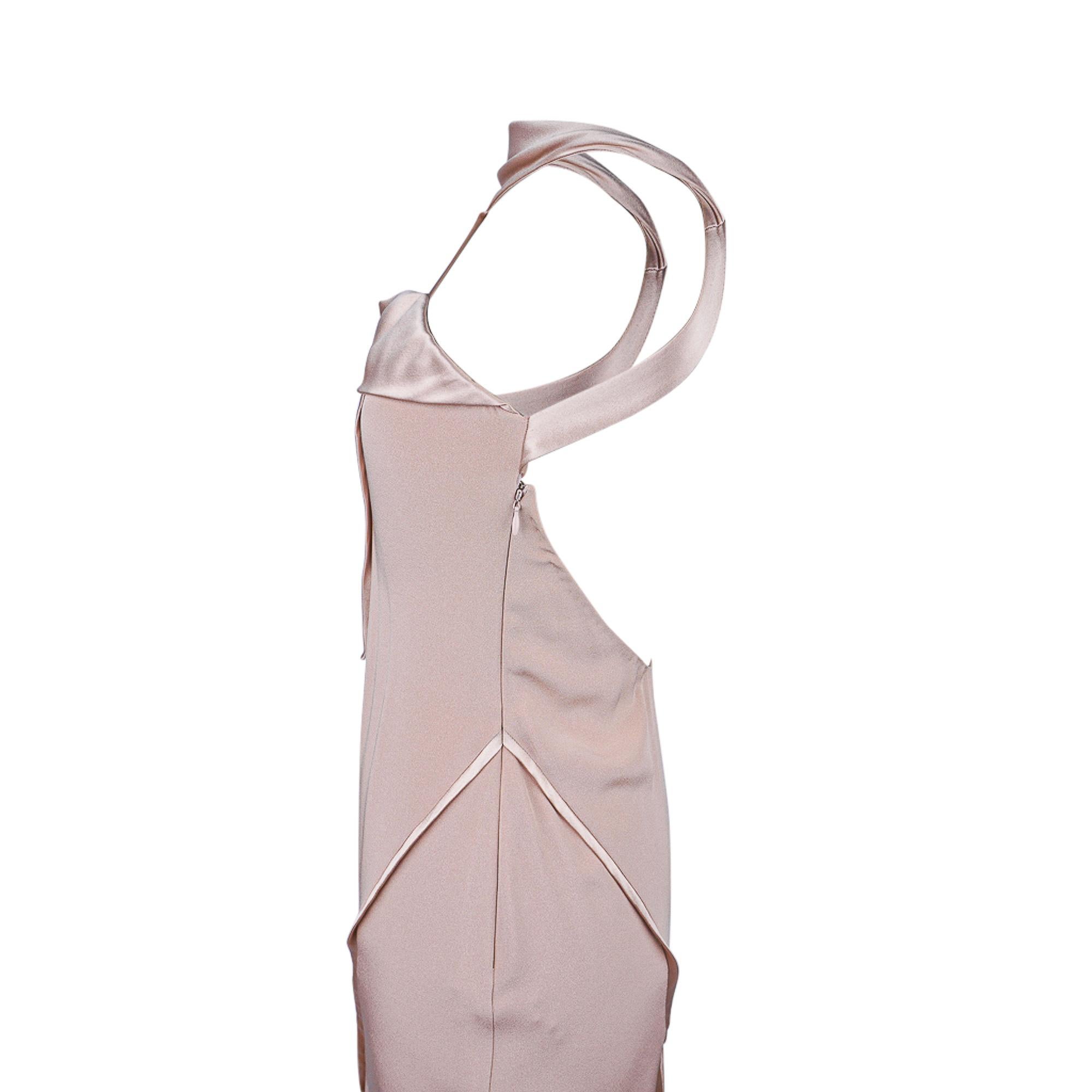 J. Mendel Backless Nude Evening Dress 4 For Sale 7