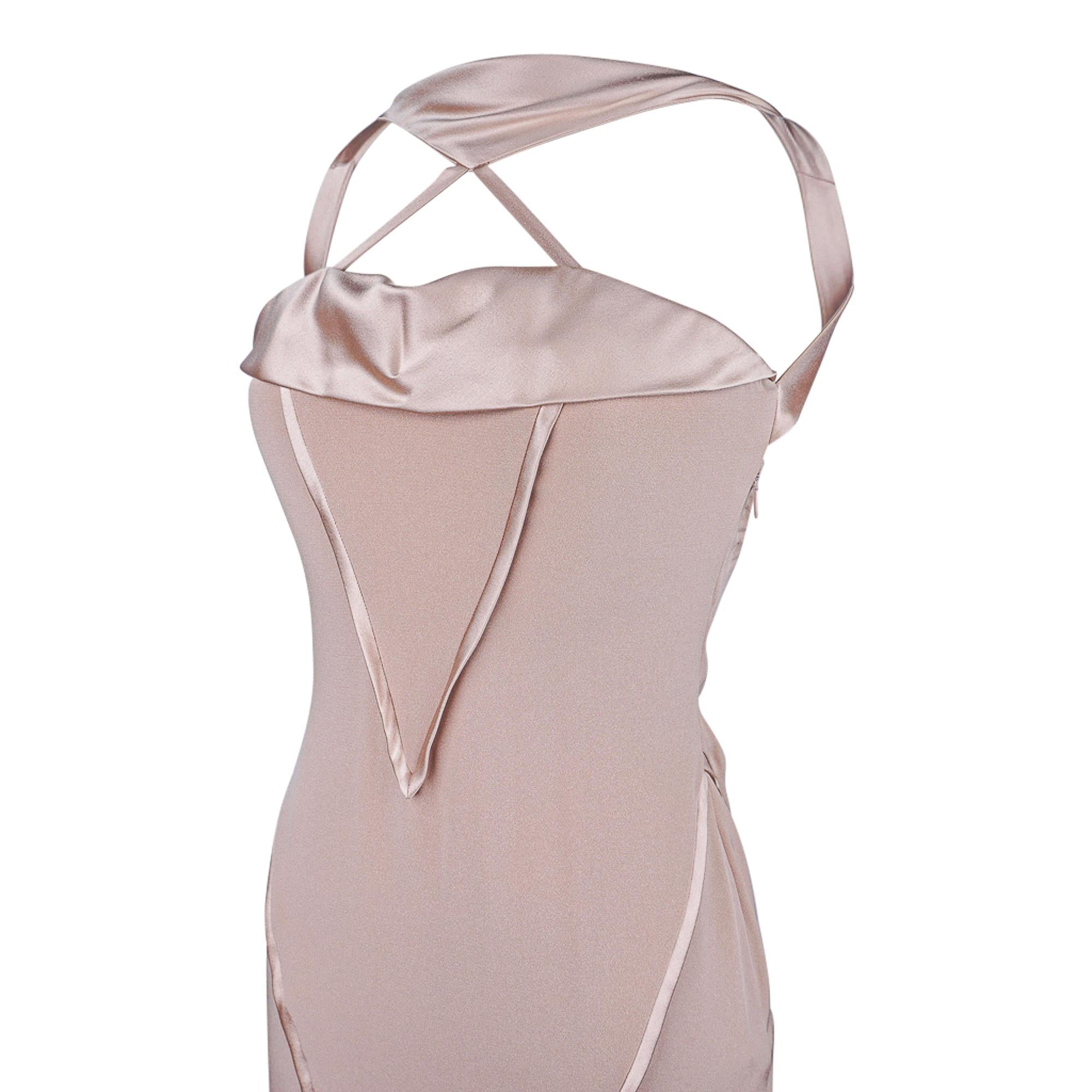 Women's J. Mendel Backless Nude Evening Dress 4 For Sale