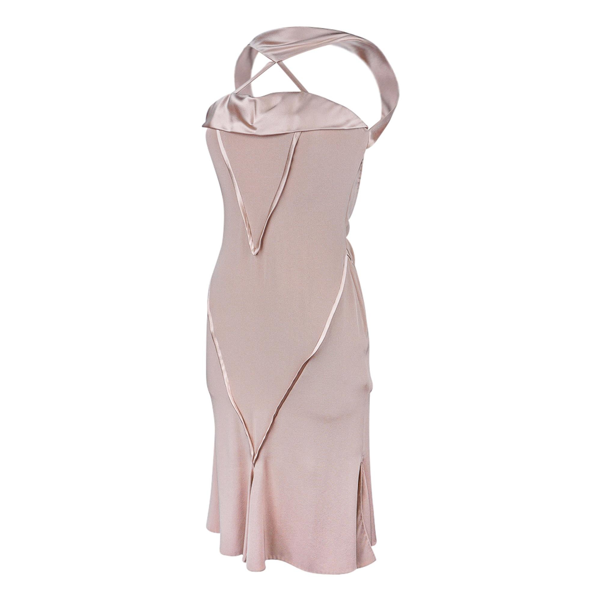 J. Mendel Backless Nude Evening Dress 4 For Sale 1