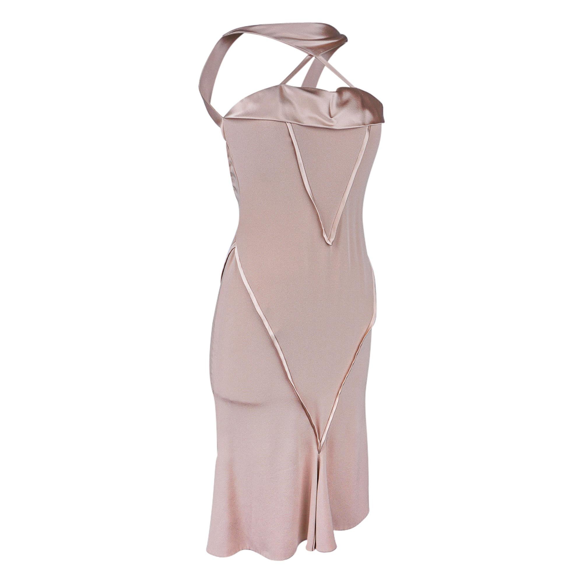 J. Mendel Backless Nude Evening Dress 4 For Sale 2