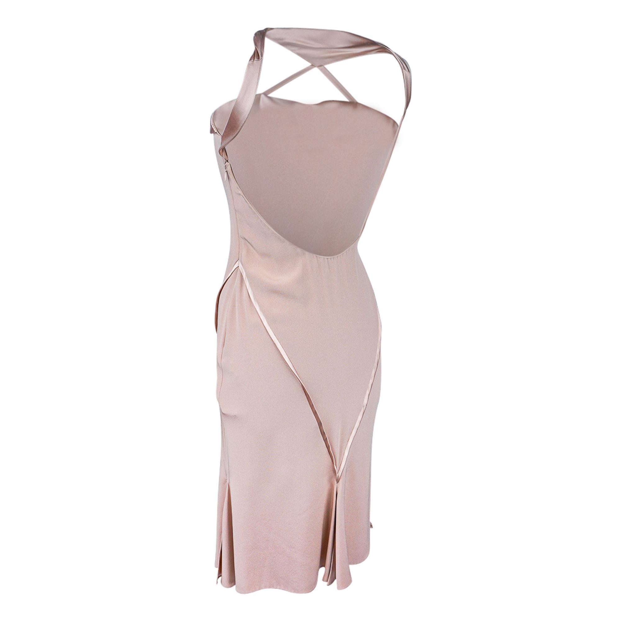 J. Mendel Backless Nude Evening Dress 4 For Sale 3