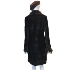 J Mendel Black Mink Jacket