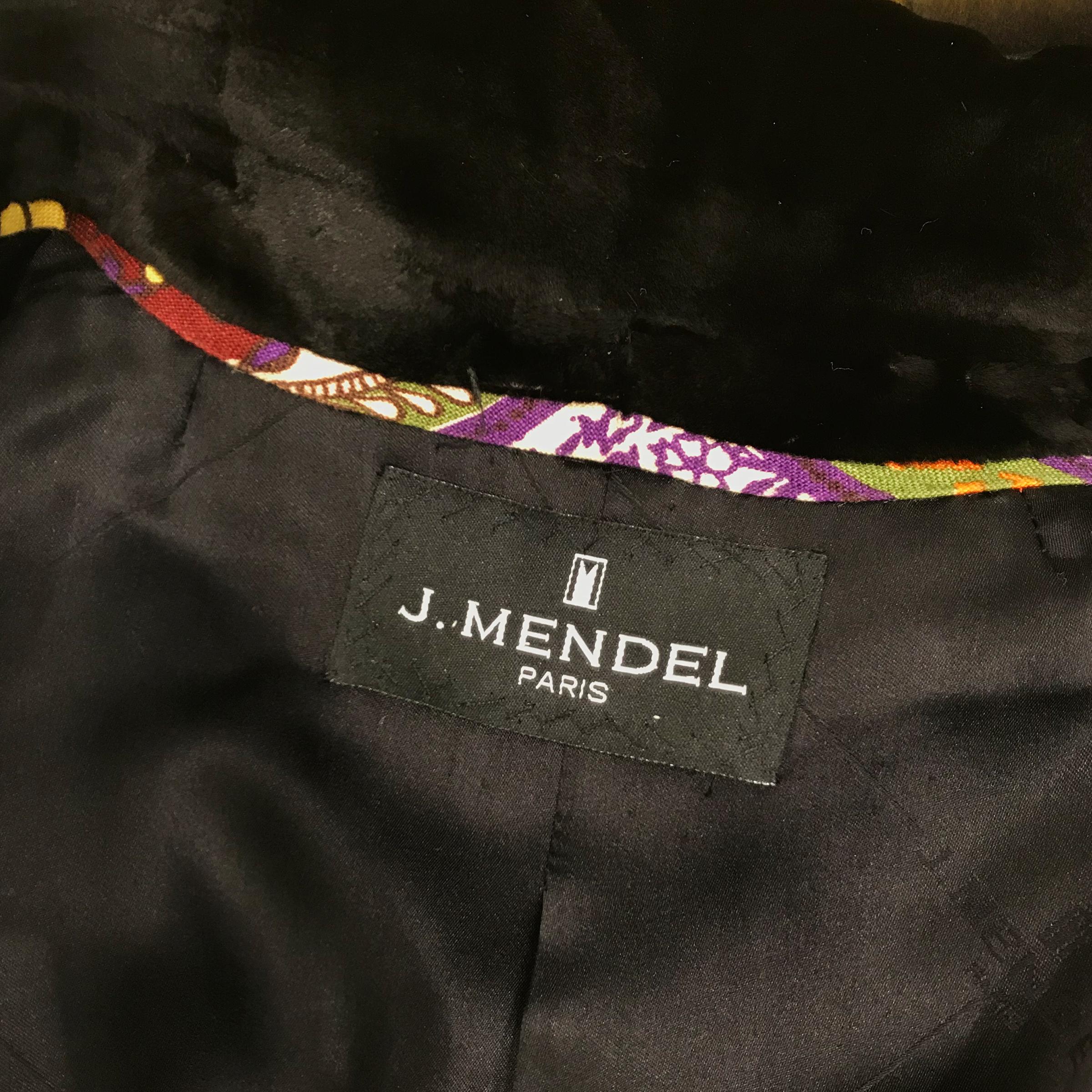 J Mendel Black Mink Jacket For Sale 1