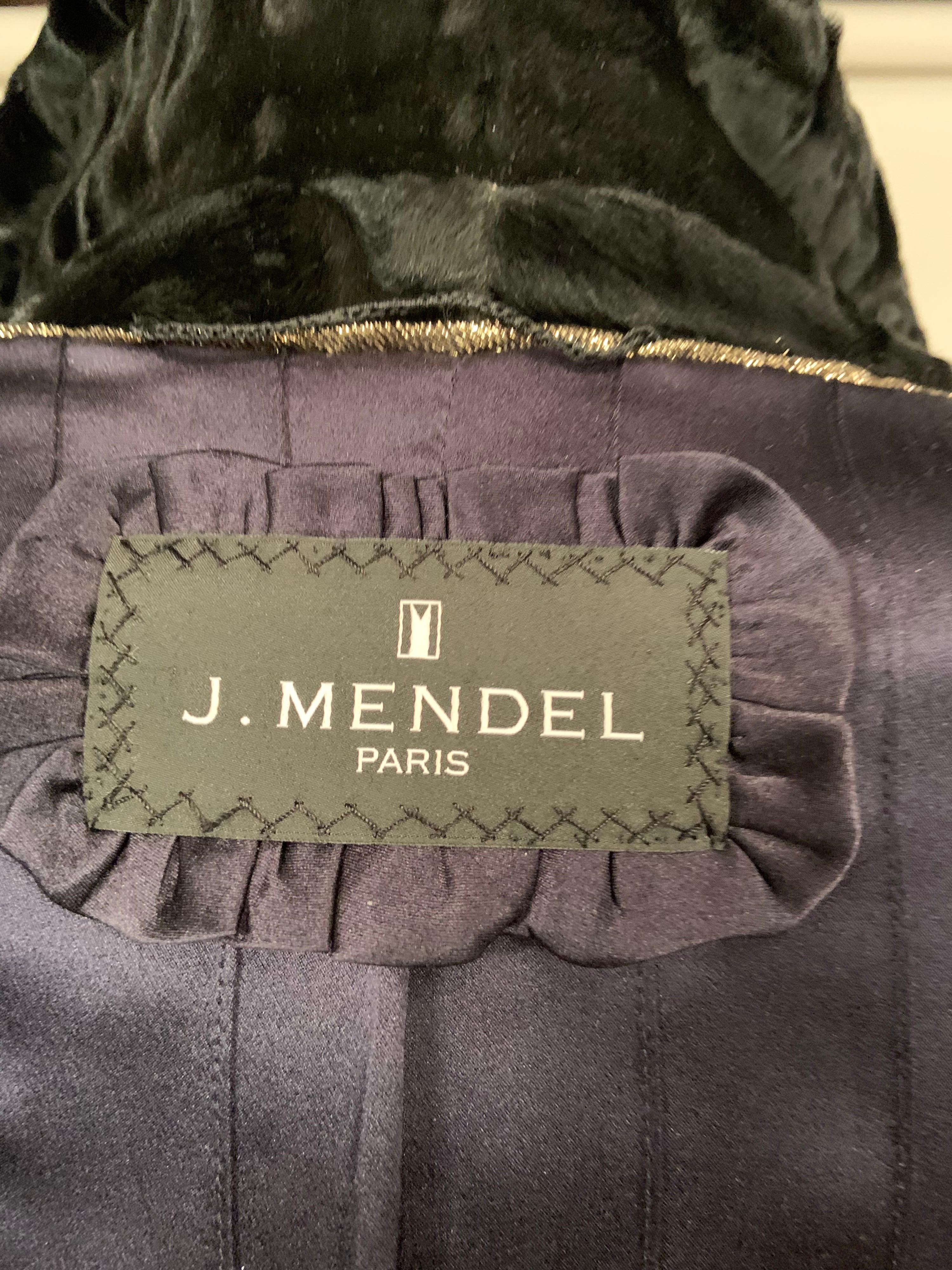 J. Mendel Black Swakara Coat Jagged Edge Hemline New Original Price Tag $23, 500 3