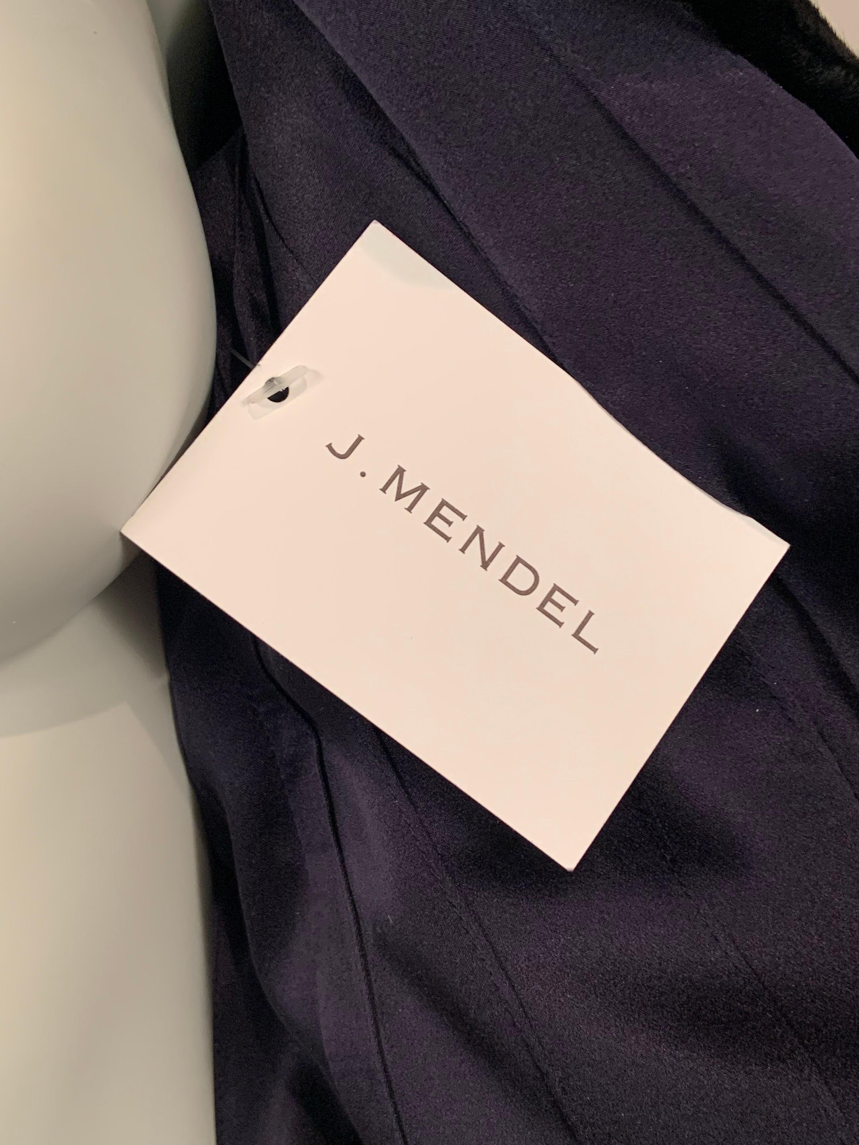 J. Mendel Black Swakara Coat Jagged Edge Hemline New Original Price Tag $23, 500 4