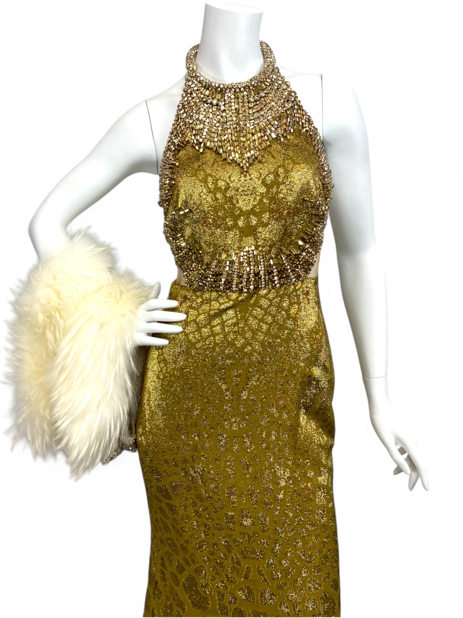 J Mendel Fur and Silk Waistcoat Sz: 4 For Sale 7