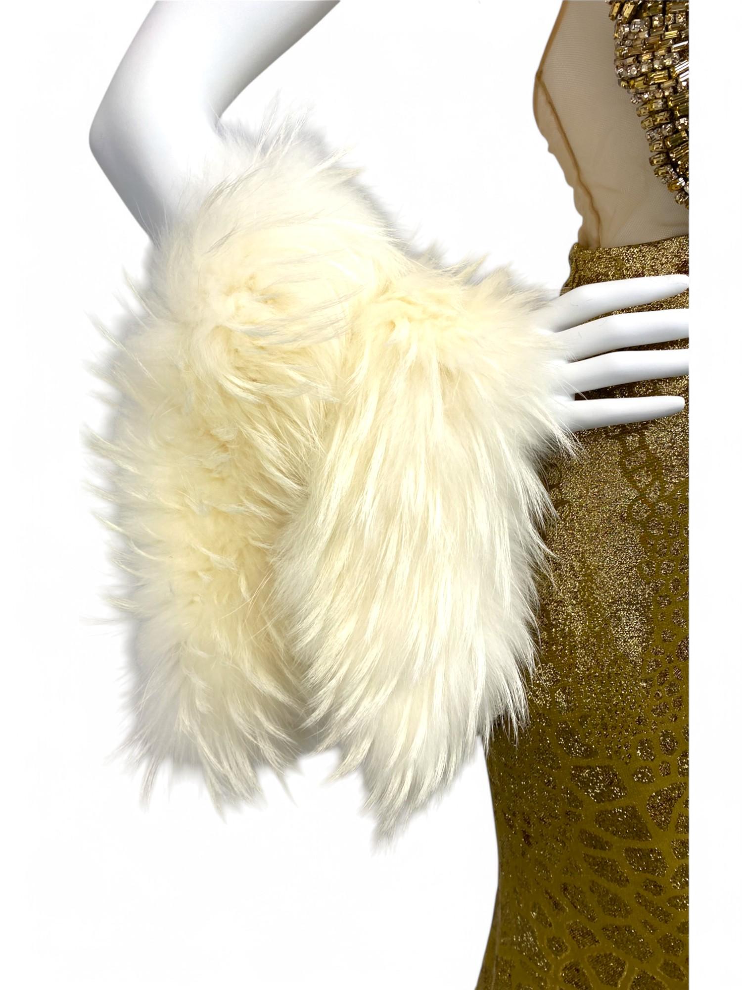 J Mendel Fur and Silk Waistcoat Sz: 4 For Sale 8