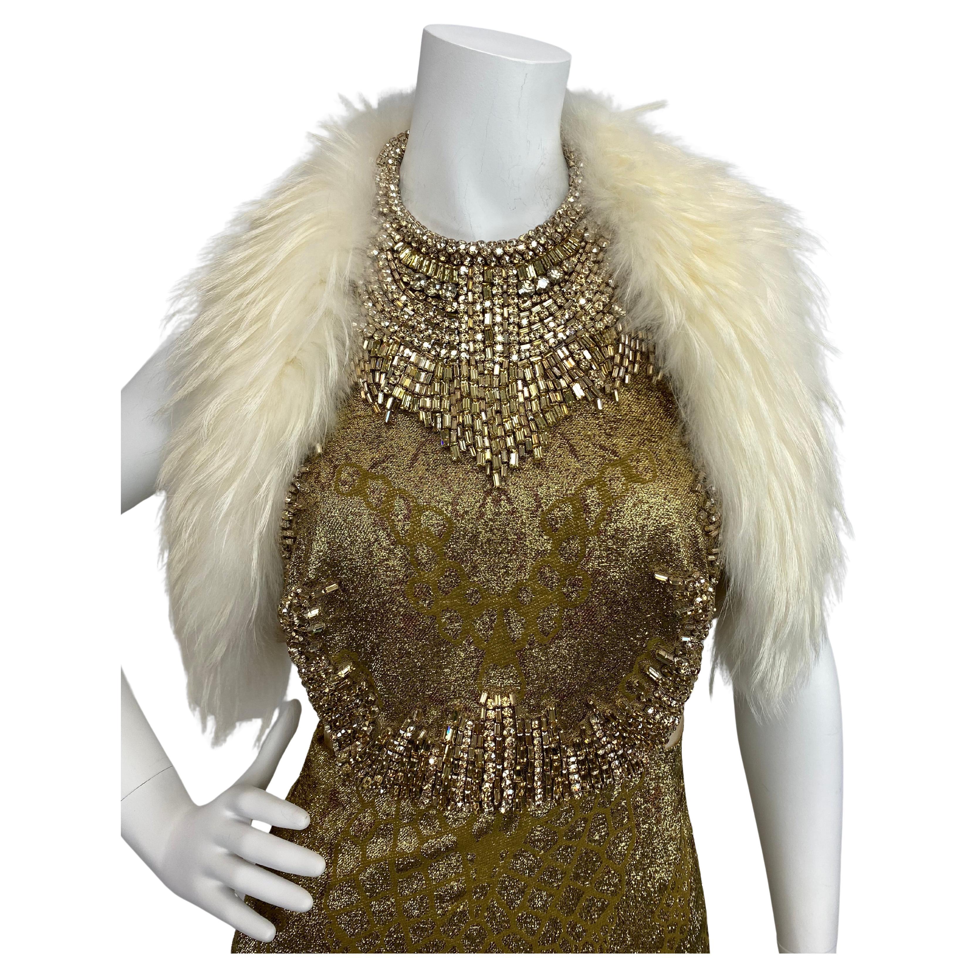 J Mendel Fur and Silk Waistcoat Sz: 4 For Sale