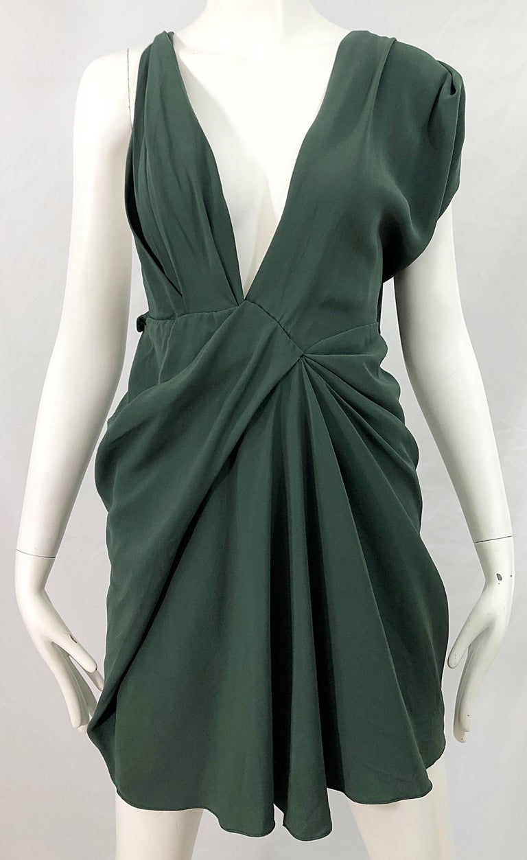 j mendel green dress