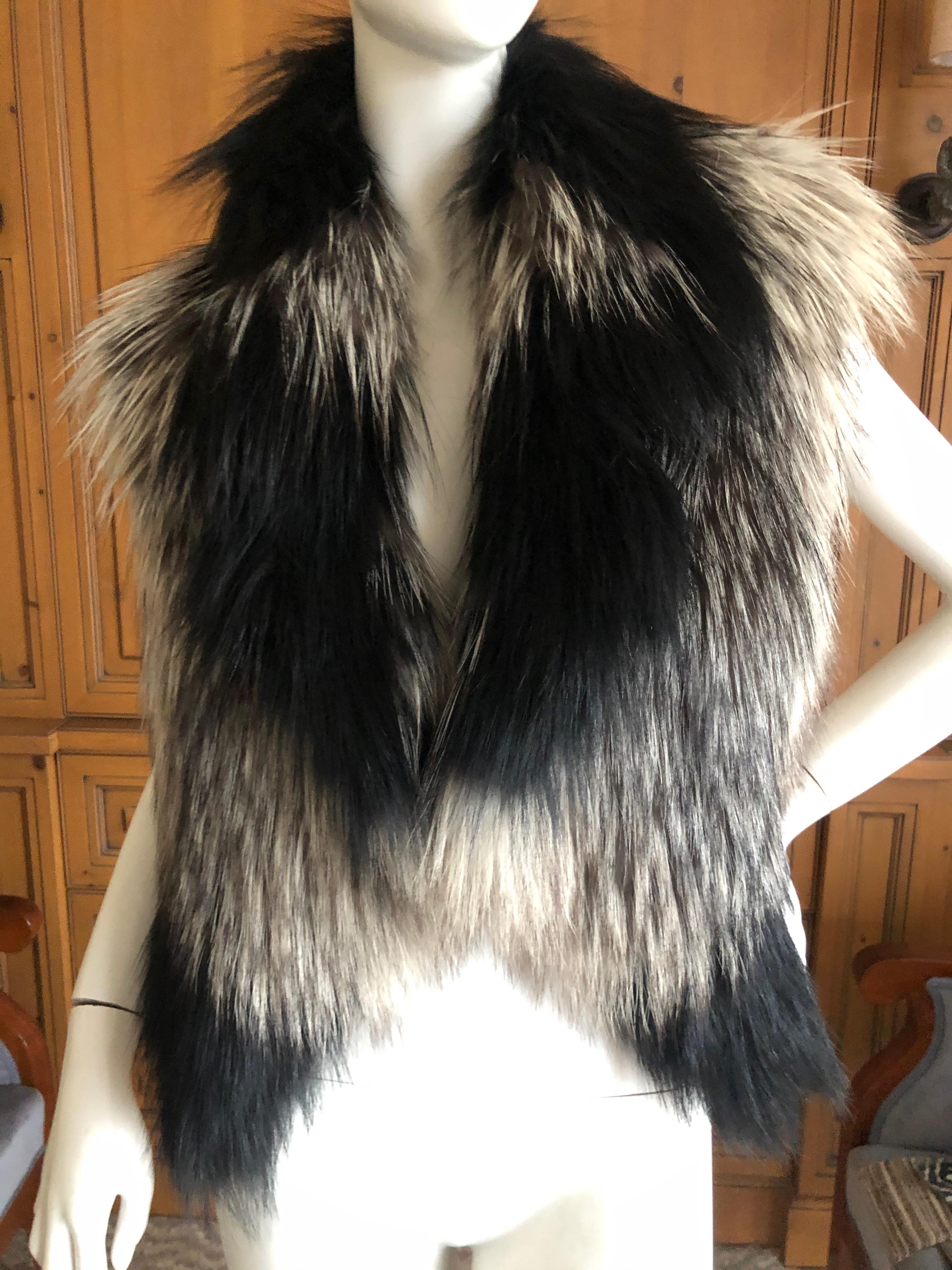 J. Mendel Paris Knit Fox Vest
This would be so beautiful over a leather jacket
18' long