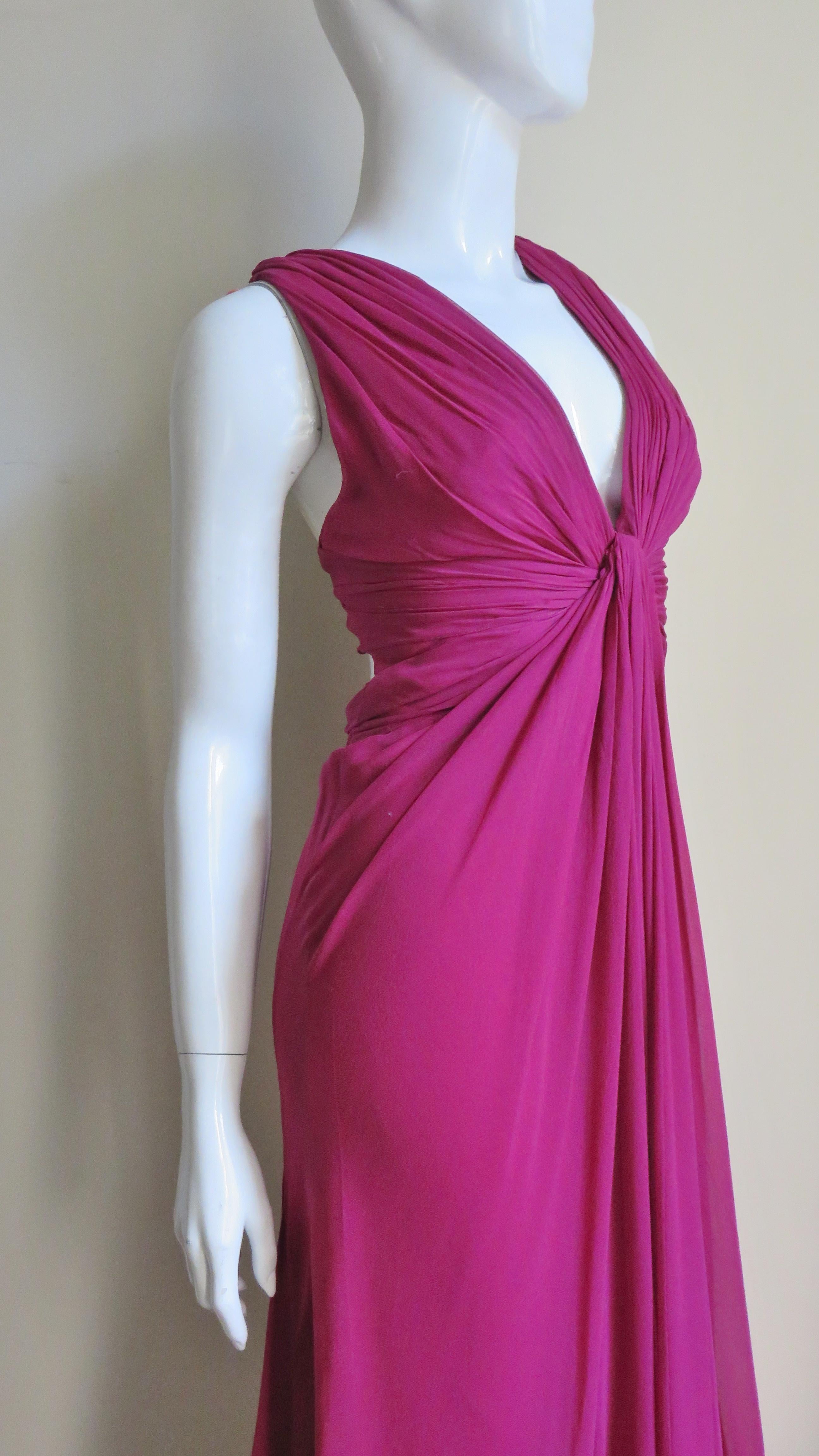 J Mendel Paris New Pink Silk Gown 5