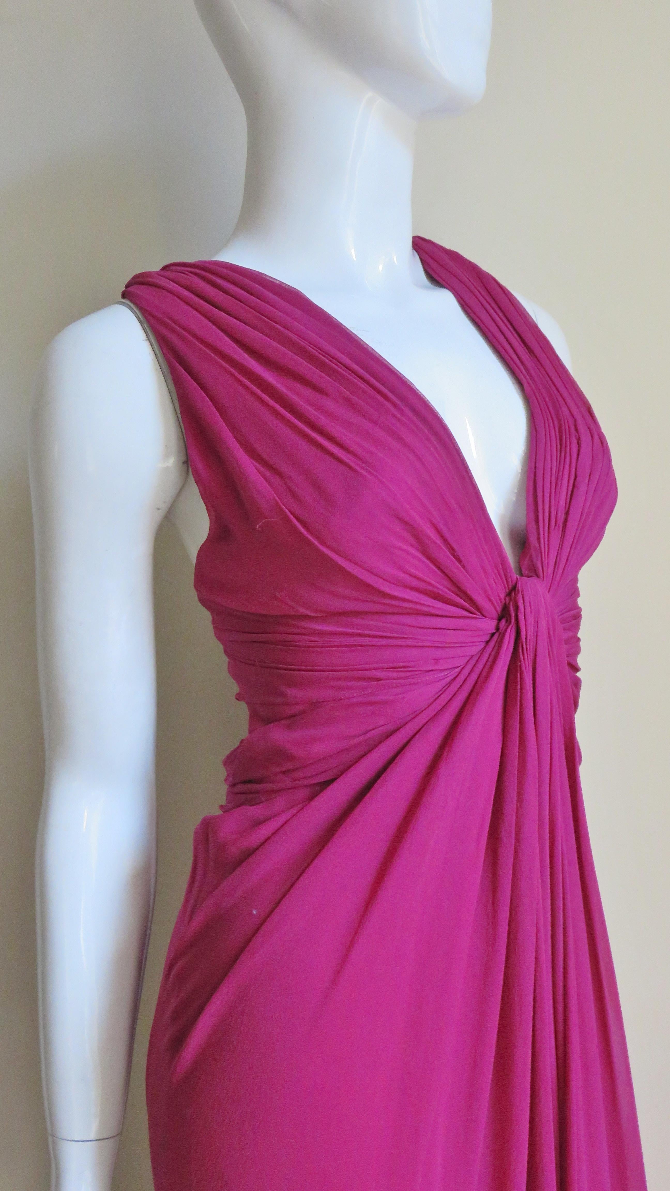 J Mendel Paris New Pink Silk Gown 6