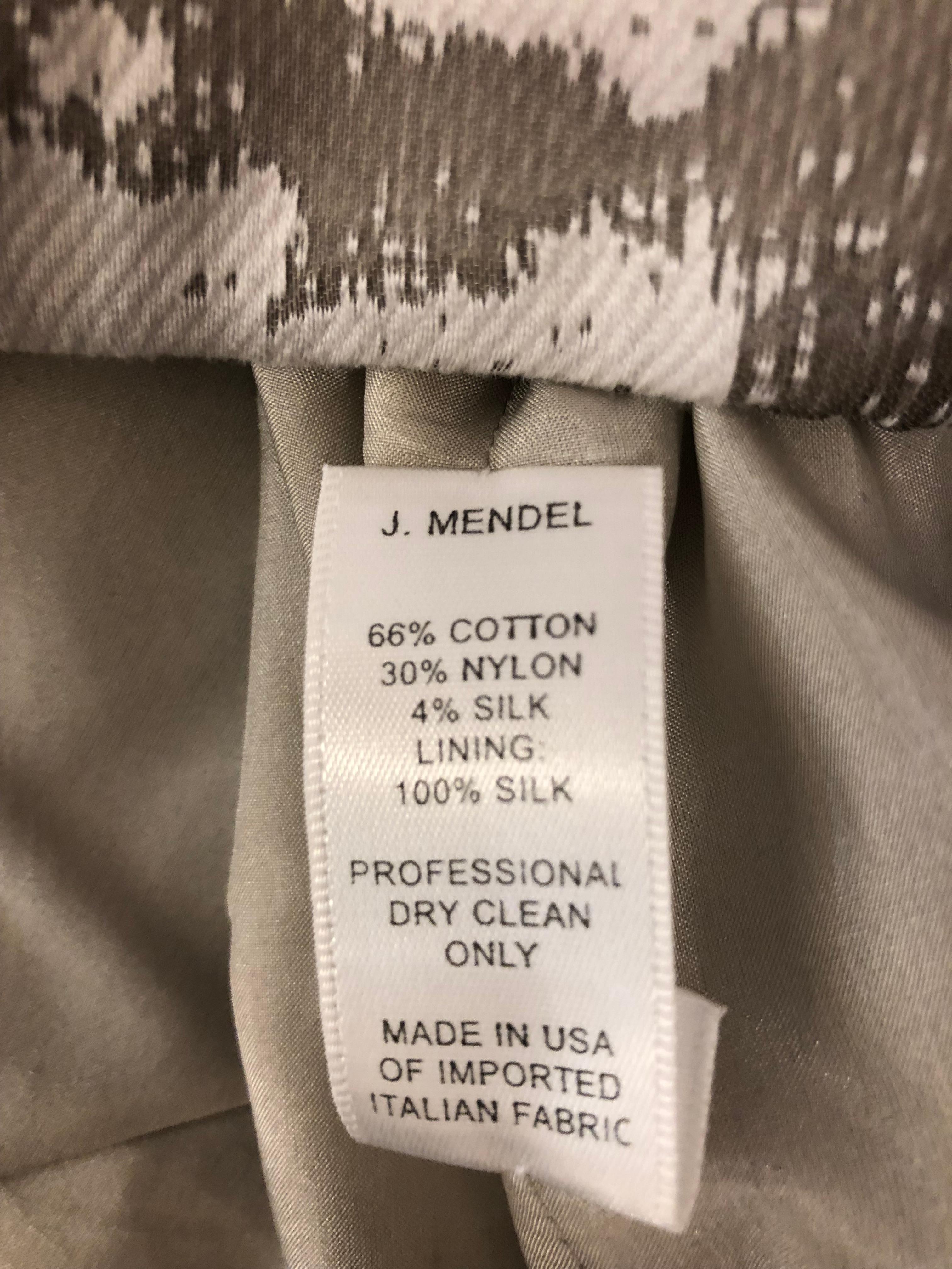 Women's Stunning J. Mendel Paris Strapless Grey/Silver Dress (S)