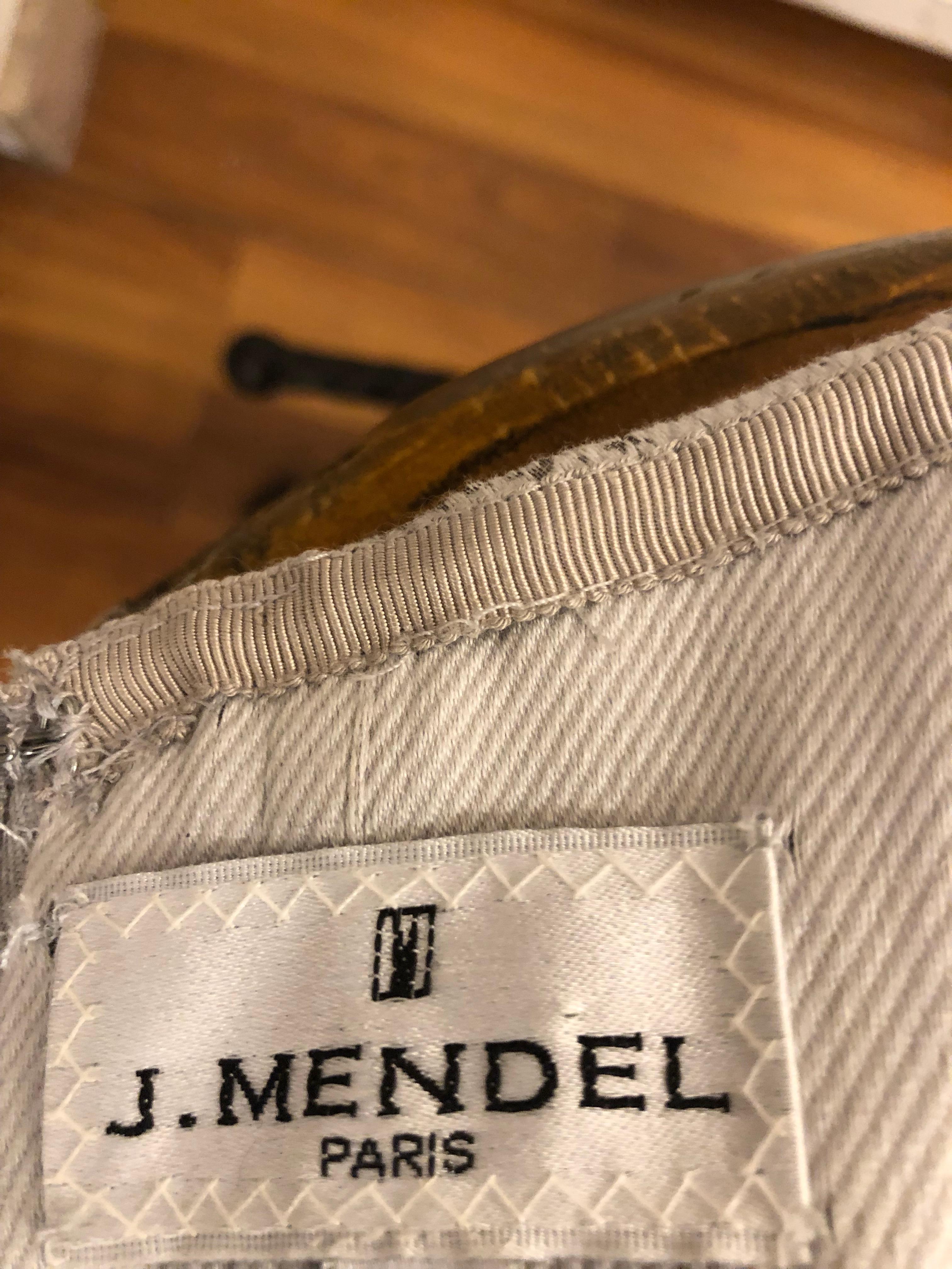 Stunning J. Mendel Paris Strapless Grey/Silver Dress (S) 1