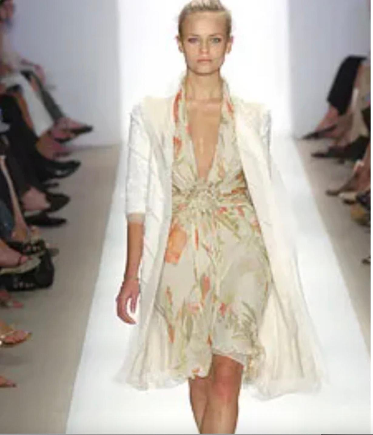 Women's J. Mendel Spring 2005 Runway Floral Gown