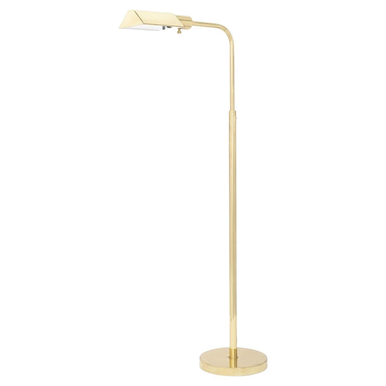 J. Mendizabal Brass Swing-Arm Reading Lamp