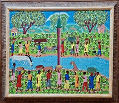 Vintage A Haitian Country Scene