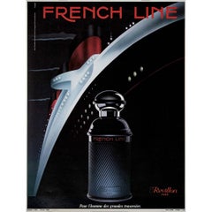 Cartel publicitario original de 1986 de J. Mignon para la línea francesa Révillon