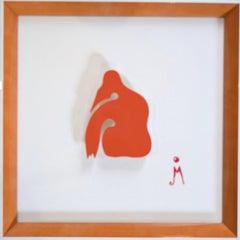 Stages of Love - Acrylic Models: Her on Orange over White
