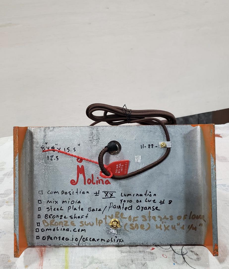 Stages of Love (Her) - Lamp #20 - Modern Mixed Media Art by J. Oscar Molina