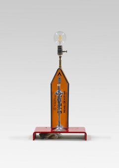 Used Veuve Clicquot "Sydney" - Michael Aram Male Figure Lamp#64