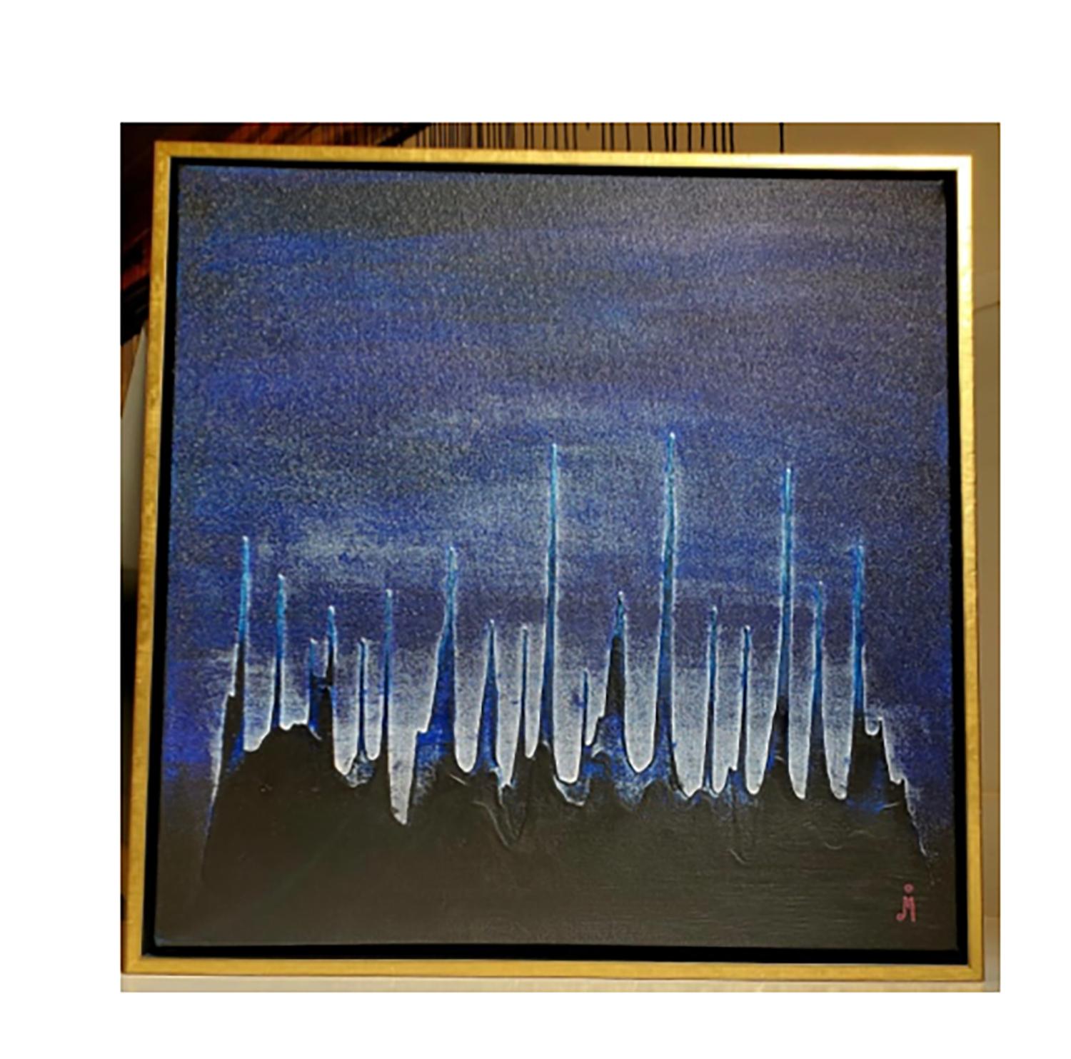 J. Oscar Molina Abstract Painting - Children of the World (Midnight Collection 1)