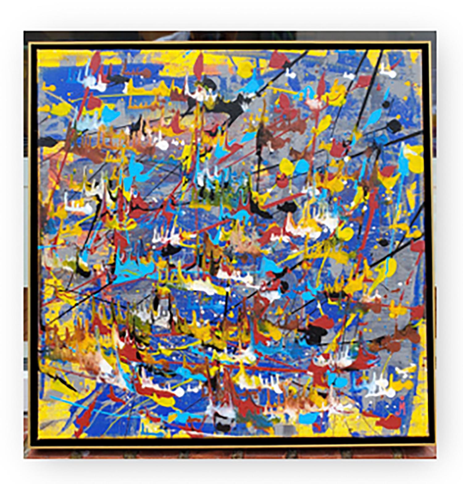 J. Oscar Molina Abstract Painting - Children of the world ( Multidimensions 1 )
