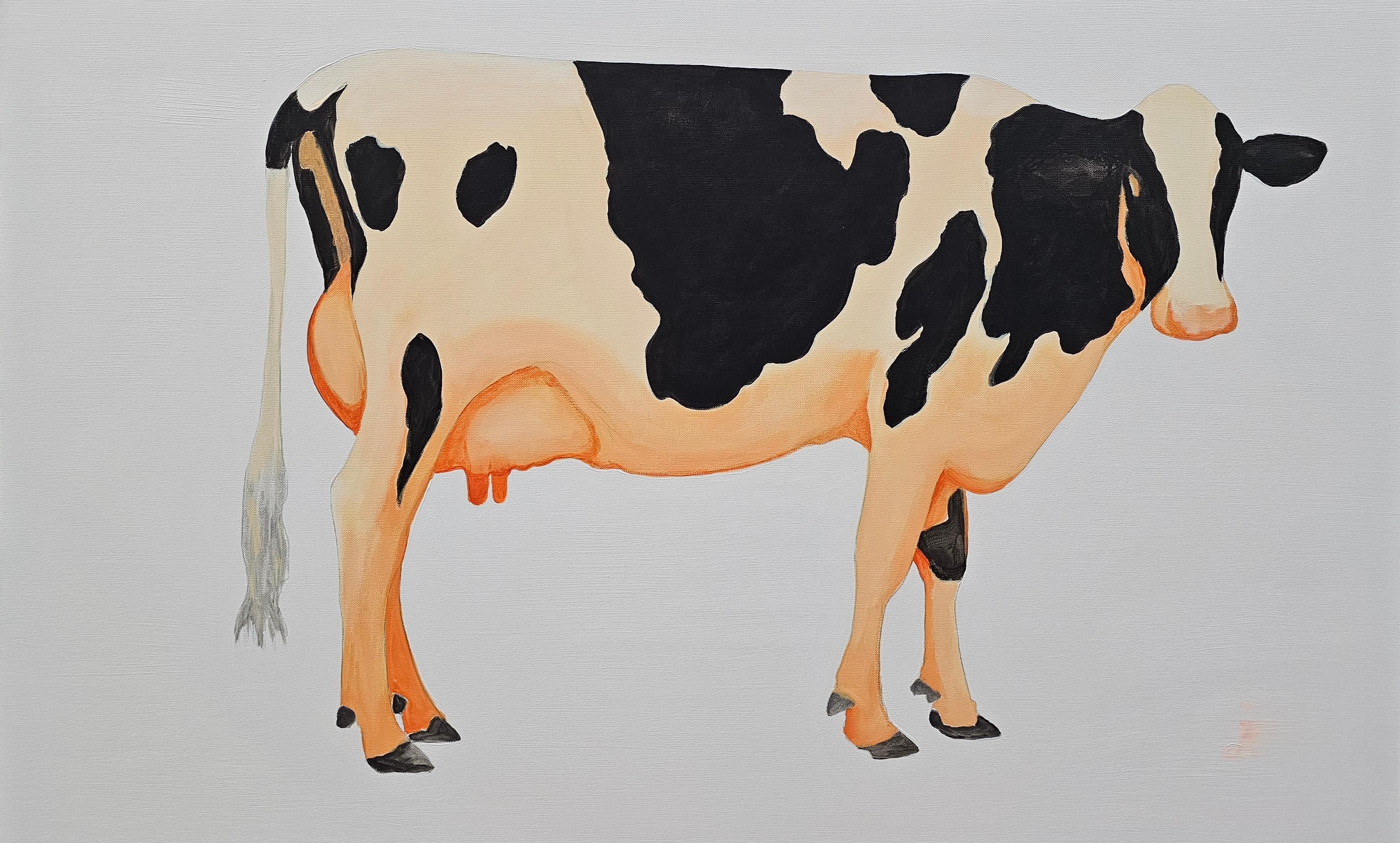 La Vaca - Painting by J. Oscar Molina