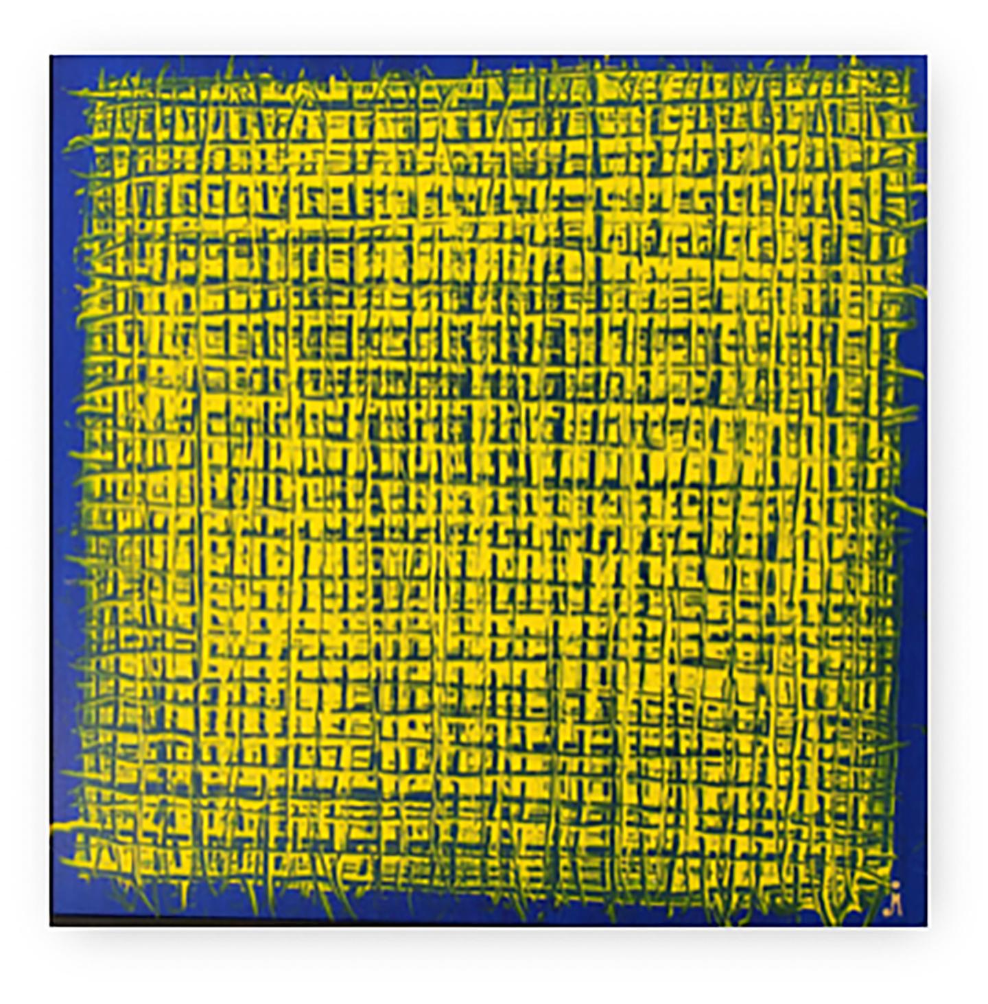 J. Oscar Molina Abstract Painting - Riddles Yellow