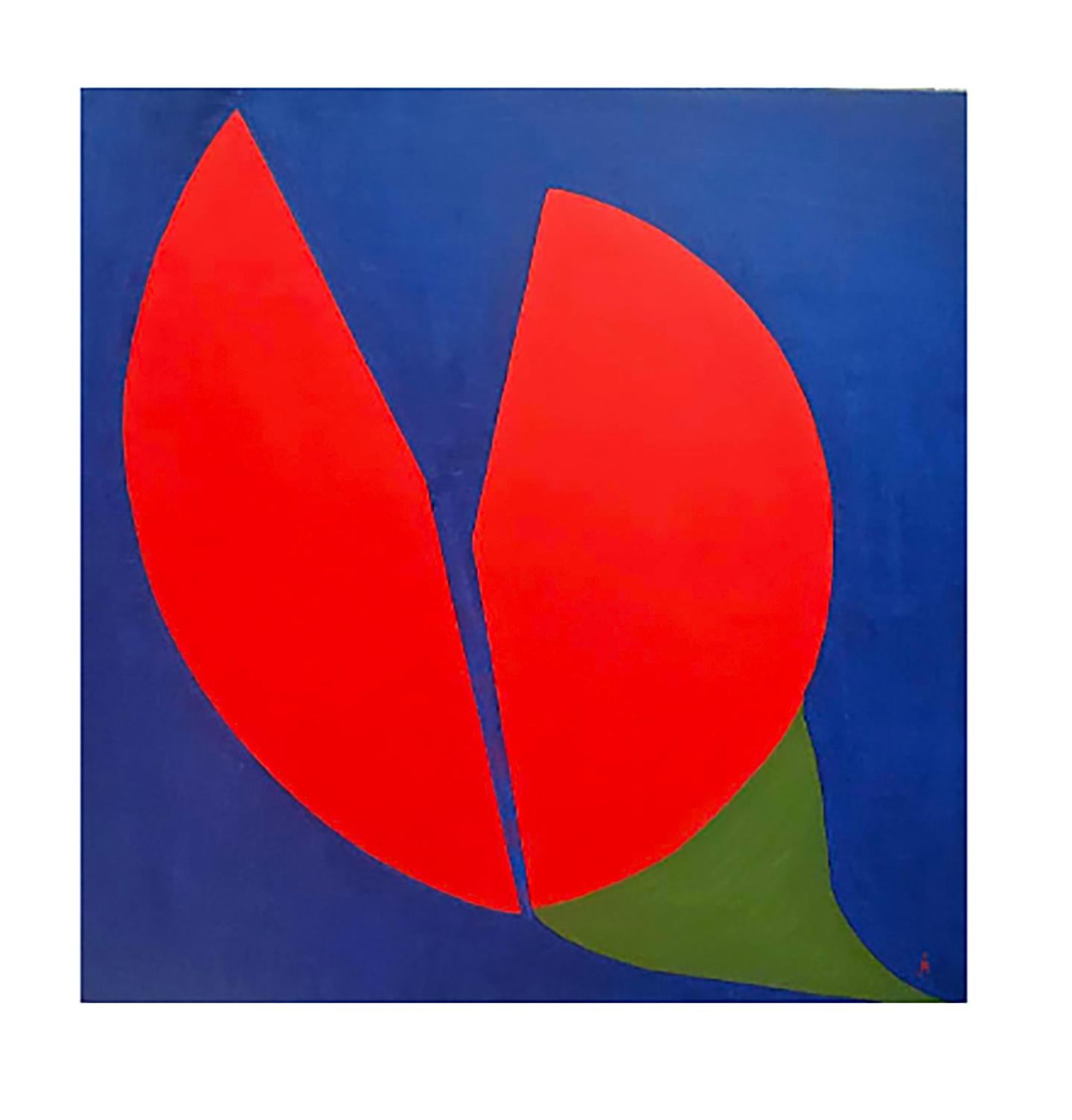 J. Oscar Molina Abstract Painting - Tulipanes en Rojo