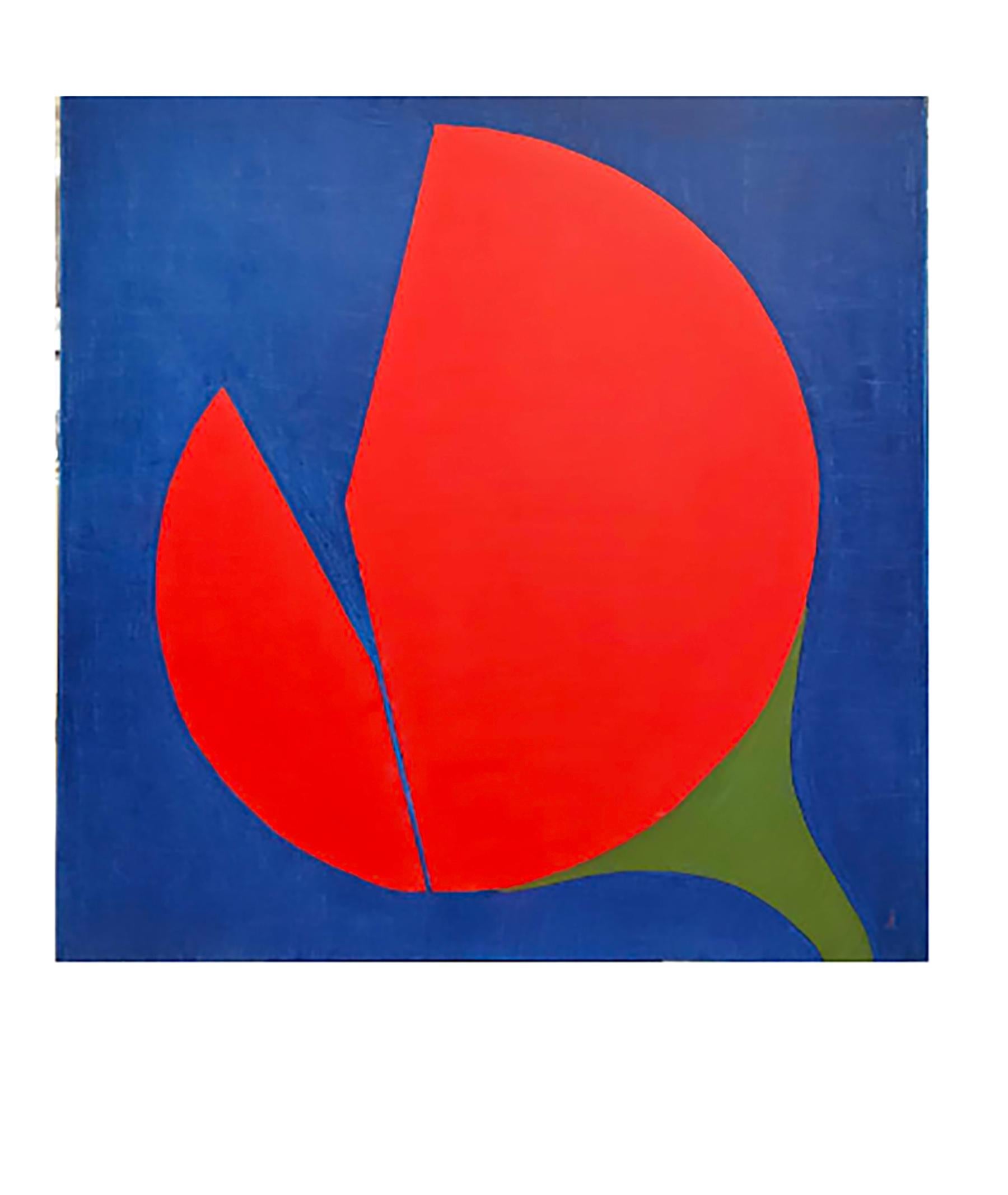 J. Oscar Molina Figurative Painting - Tulipanes en Rojo II