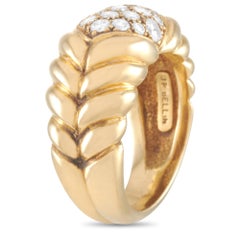 J. P. Bellin 18 Karat Yellow Gold 0.82 Carat Diamond Ring