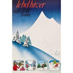 Original ski poster in Savoie by Madelon - Winter Sports - French Alps